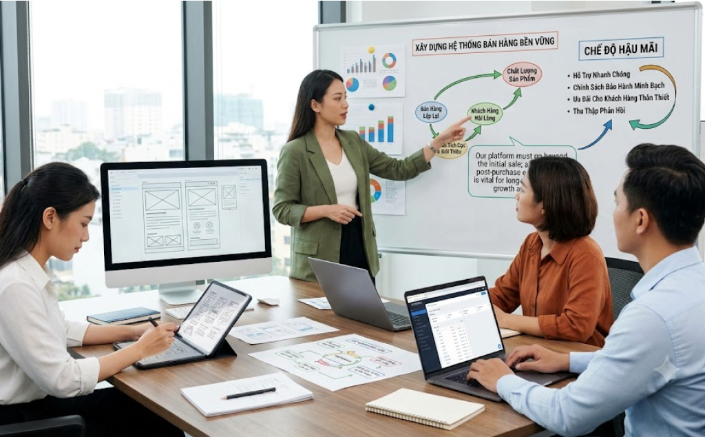 Xây dựng hệ thống bán hàng bền vững, chế độ hậu mãi